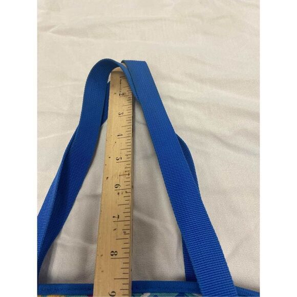 Blue flowers lunch tote 14x8” zipper insulated bag - Picture 7 of 7